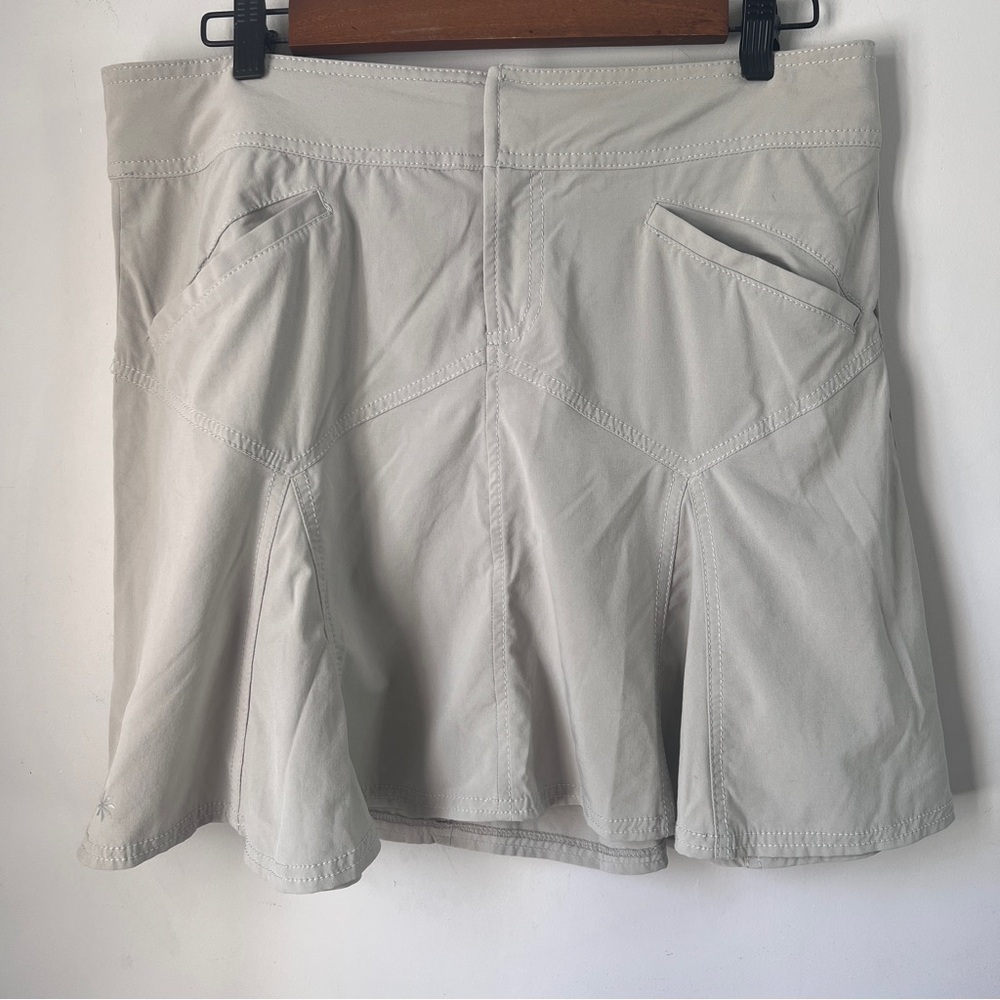 Athleta Soft Gray Mini Skirt Pleat Womens 12